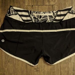 black n white shorts